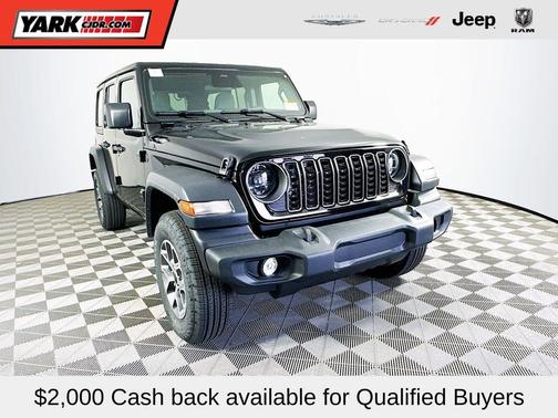 Black 2026 Jeep Wrangler Sport