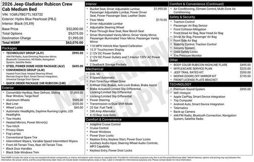 Blue 2026 Jeep Gladiator Rubicon