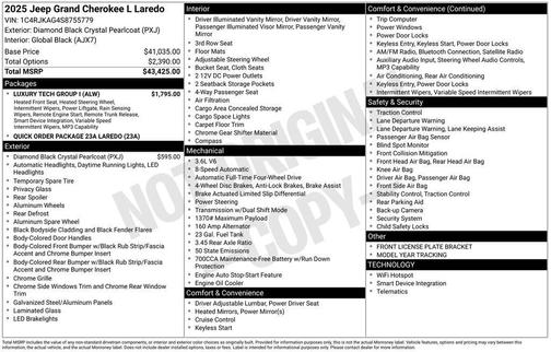 2025 Jeep Grand Cherokee L Laredo