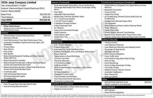 2026 Jeep Compass Limited