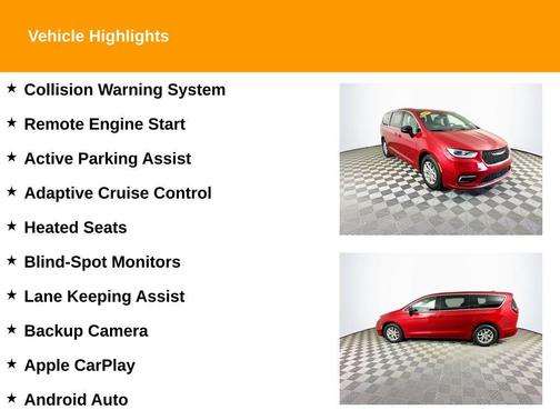 Red 2025 Chrysler Pacifica Select