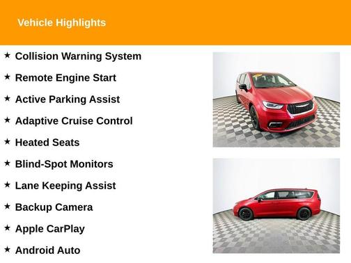 Red 2025 Chrysler Pacifica Select