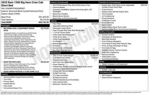 2025 RAM 1500 Big Horn/Lone Star