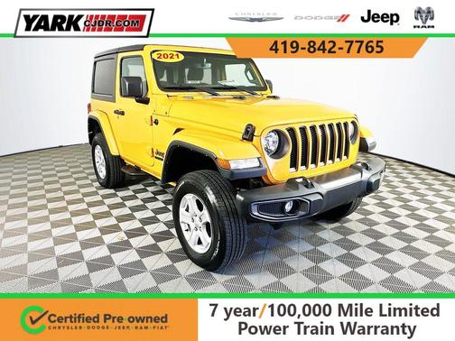 Orange 2021 Jeep Wrangler Sport