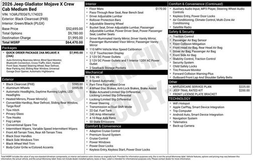 2026 Jeep Gladiator Mojave