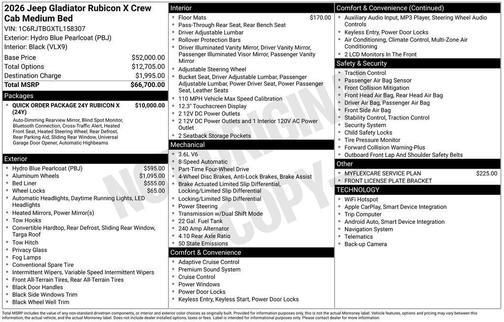 2026 Jeep Gladiator Rubicon