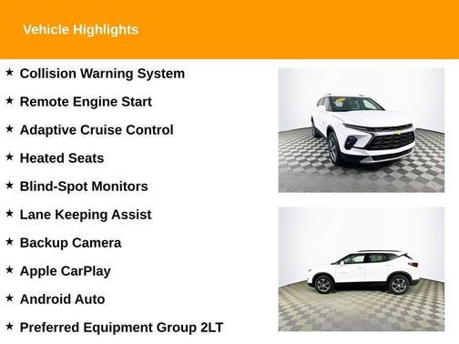 White 2024 Chevrolet Blazer LT