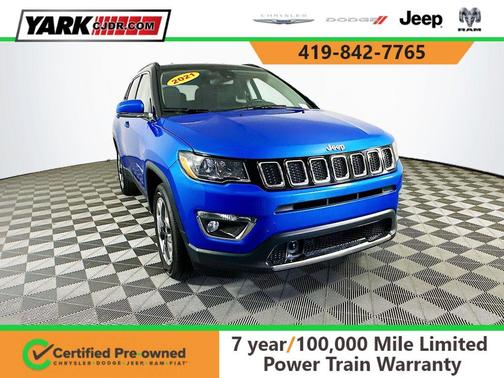 Blue 2021 Jeep Compass Limited