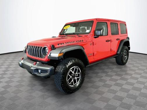 Red 2025 Jeep Wrangler Rubicon