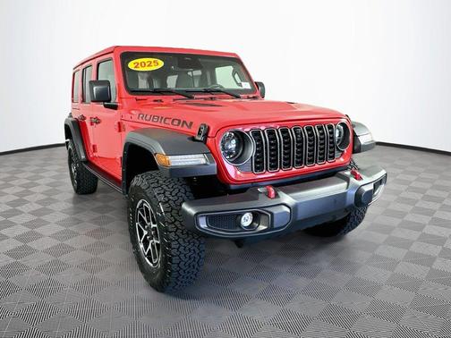 Red 2025 Jeep Wrangler Rubicon