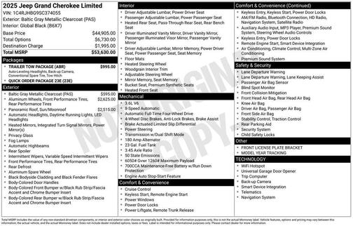 2025 Jeep Grand Cherokee Limited