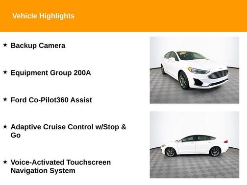 White 2020 Ford Fusion SEL
