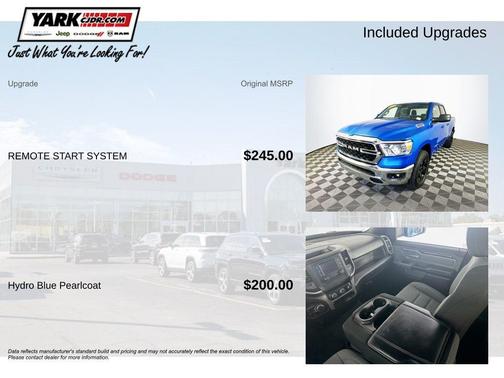 Blue 2022 RAM 1500 Big Horn