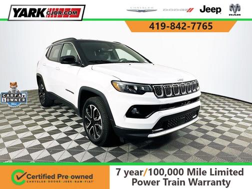 White 2023 Jeep Compass Limited