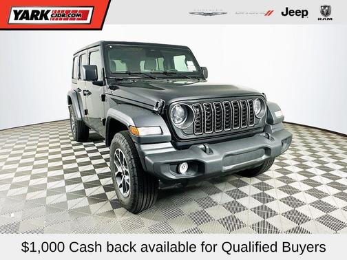 Black 2026 Jeep Wrangler Sport