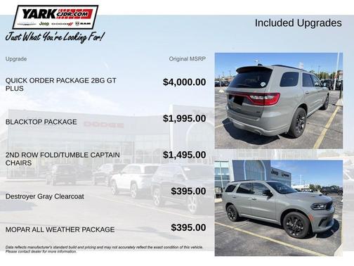 Gray 2023 Dodge Durango GT