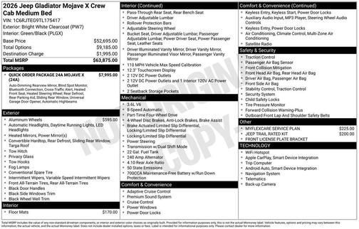 2026 Jeep Gladiator Mojave