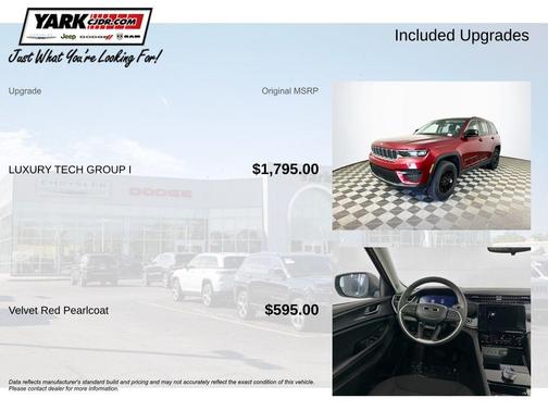 Red 2023 Jeep Grand Cherokee Laredo
