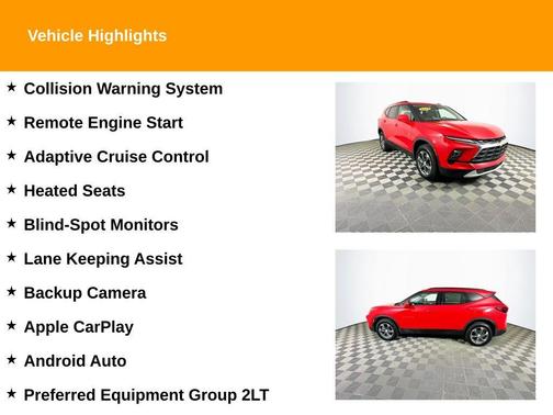 Red 2024 Chevrolet Blazer LT