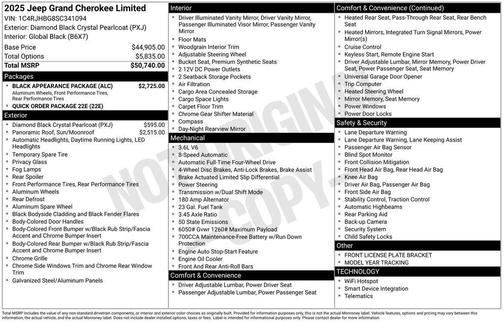 2025 Jeep Grand Cherokee Limited