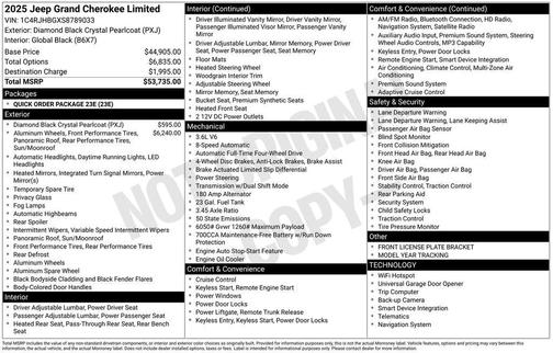 2025 Jeep Grand Cherokee Limited