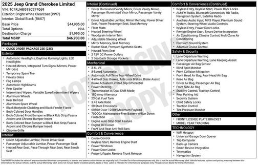 2025 Jeep Grand Cherokee Limited