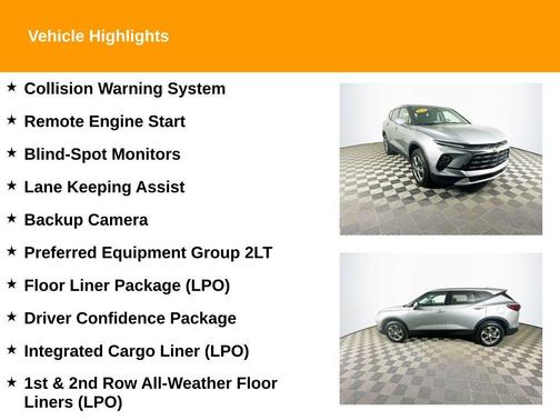 Gray 2024 Chevrolet Blazer LT