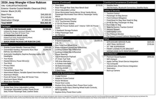 2026 Jeep Wrangler Rubicon