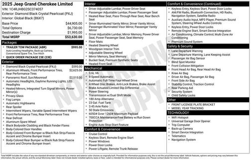 2025 Jeep Grand Cherokee Limited