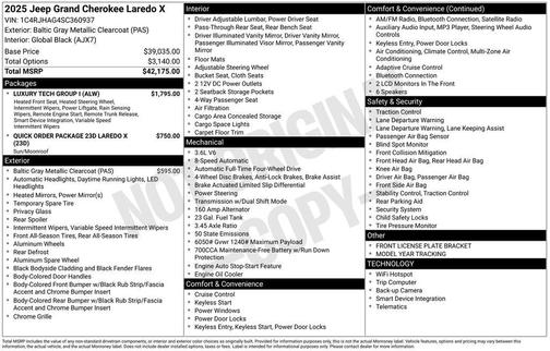 2025 Jeep Grand Cherokee Laredo X