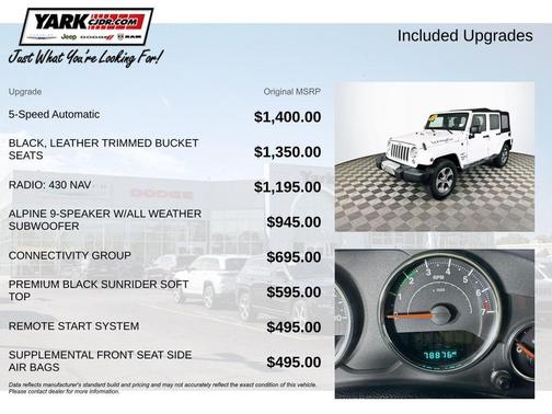 White 2017 Jeep Wrangler Unlimited Sahara