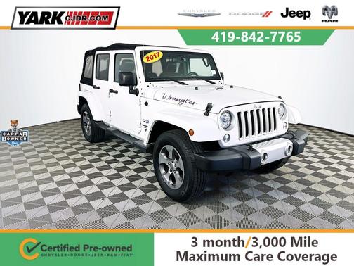 White 2017 Jeep Wrangler Unlimited Sahara