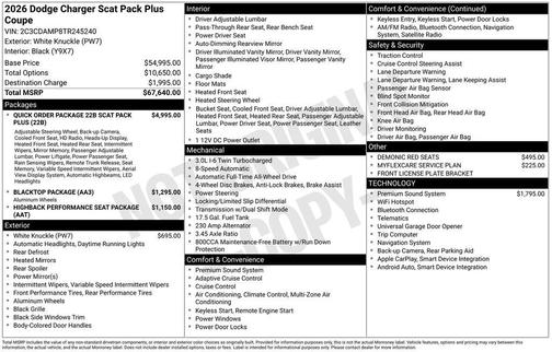 2026 Dodge Charger Scat Pack