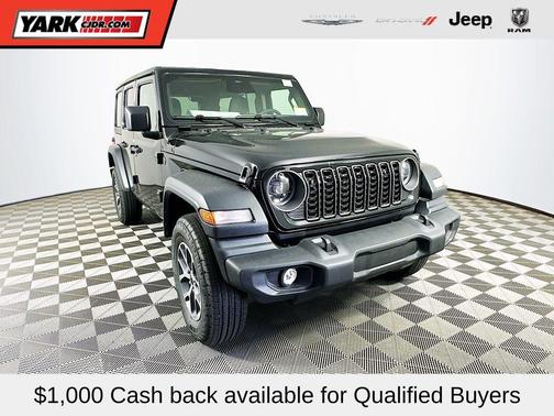 Black 2026 Jeep Wrangler Sport