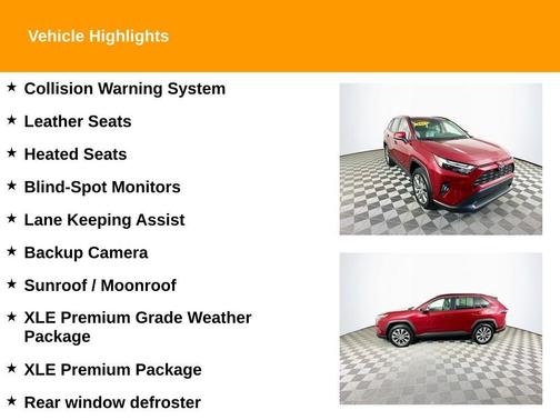 Red 2023 Toyota RAV4 XLE Premium