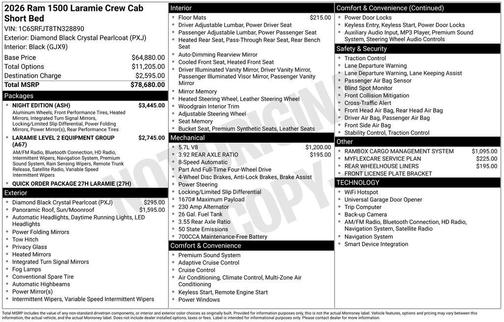 2026 RAM 1500 Laramie