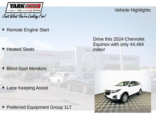 White 2024 Chevrolet Equinox LT