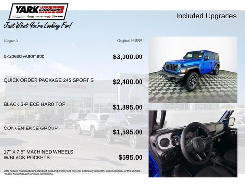 Blue 2026 Jeep Wrangler Sport