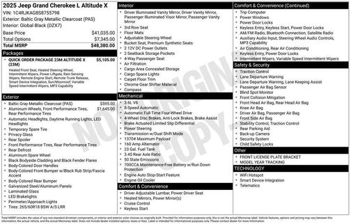 2025 Jeep Grand Cherokee L Laredo