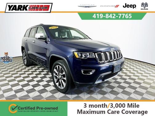Blue 2018 Jeep Grand Cherokee Limited