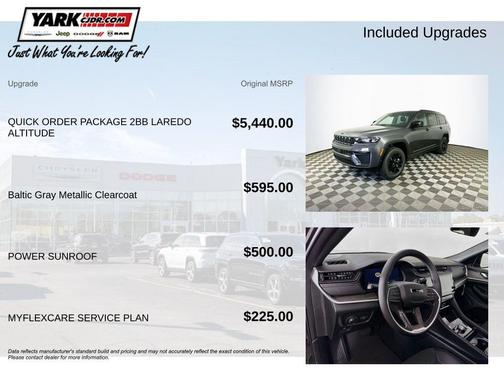 Gray 2026 Jeep Grand Cherokee L Laredo