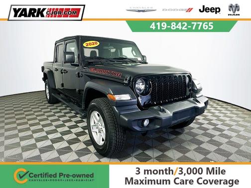 Black 2020 Jeep Gladiator Sport