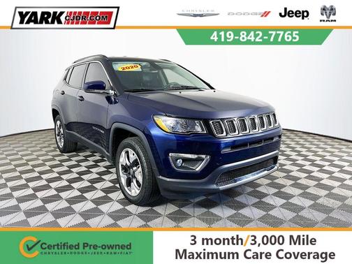 Blue 2020 Jeep Compass Limited