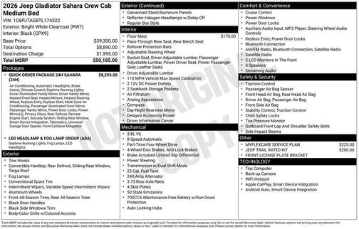 2026 Jeep Gladiator Sport