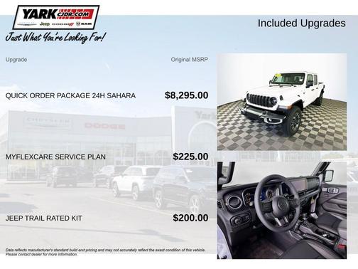 White 2026 Jeep Gladiator Sport