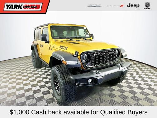 Yellow 2026 Jeep Wrangler Sport