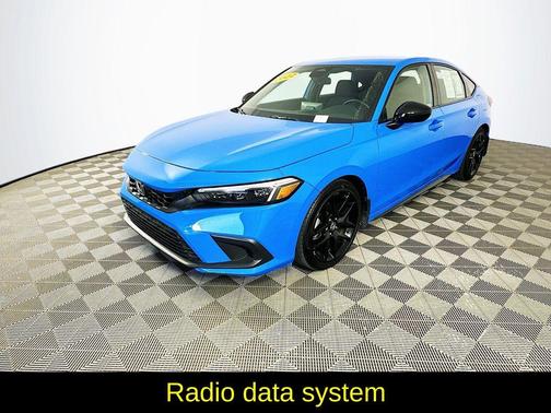 Blue 2022 Honda Civic Sport