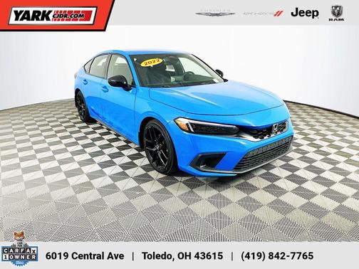 Blue 2022 Honda Civic Sport