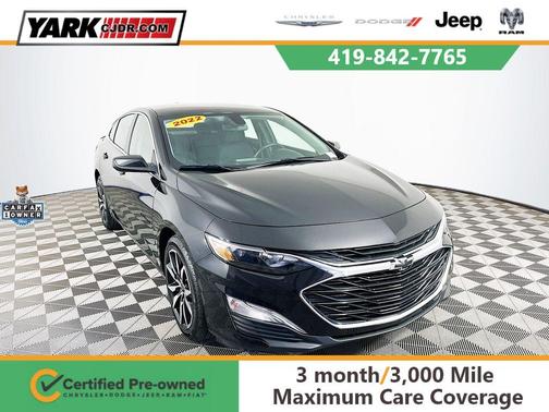 Black 2022 Chevrolet Malibu RS