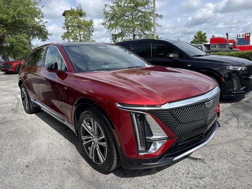 Radiant Red Tintcoat 2024 Cadillac LYRIQ Luxury